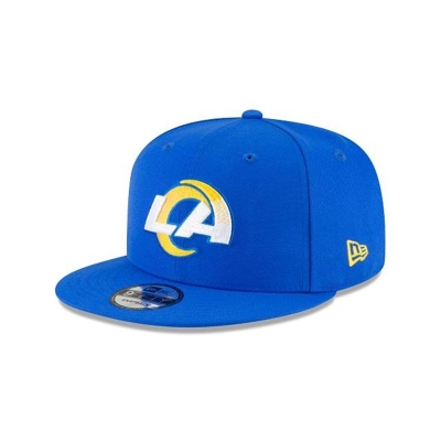 Blue Los Angeles Rams Hat - New Era NFL Basic 9FIFTY Snapback Caps USA0341826